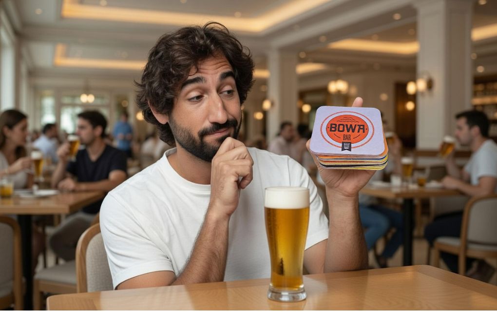Bolacha de chopp para bar